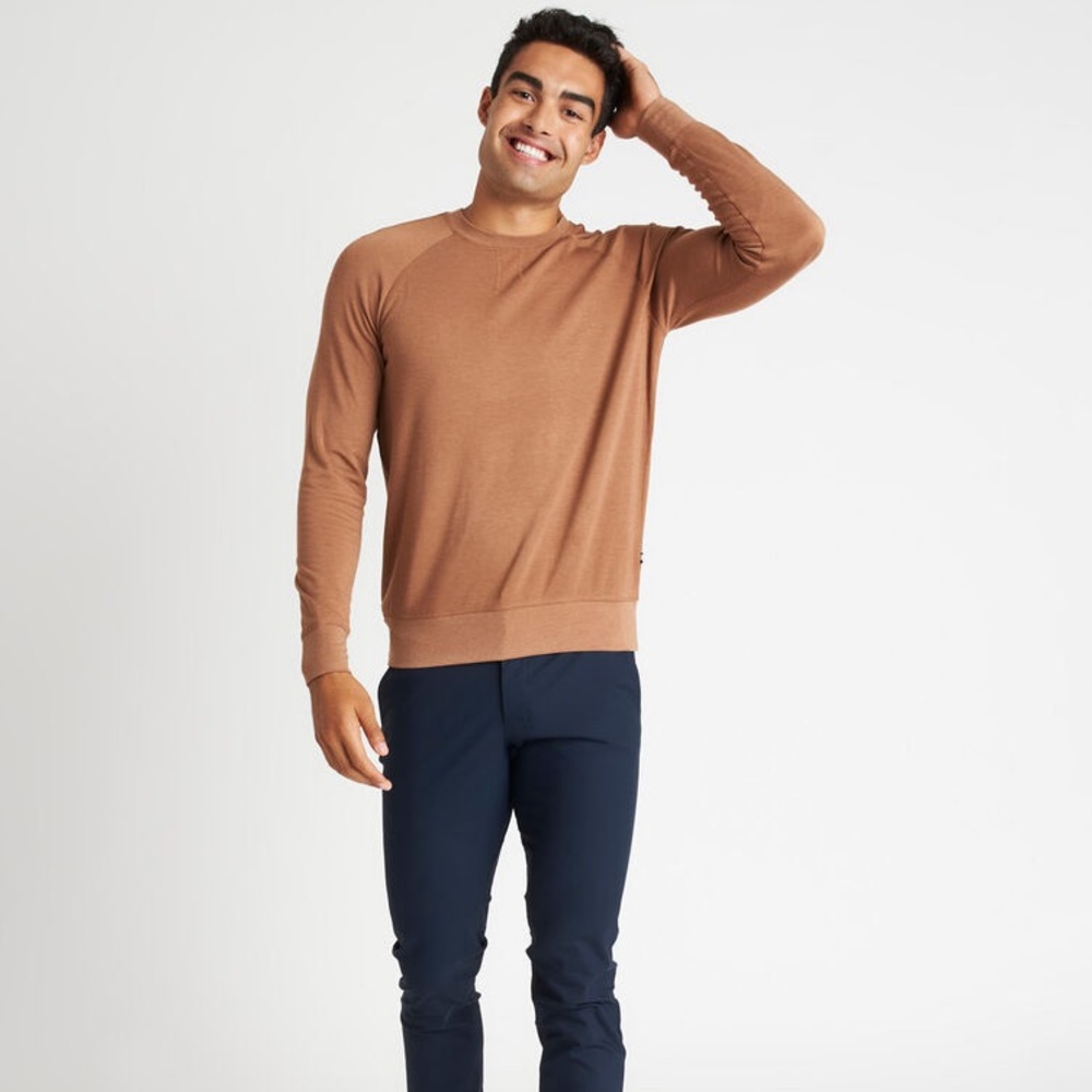New Kit and Ace Mens brushed french terry Crewneck pullover Size XS